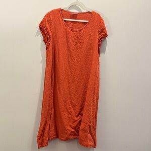 Bryn Walker Linen Maxi Dress burnt orange